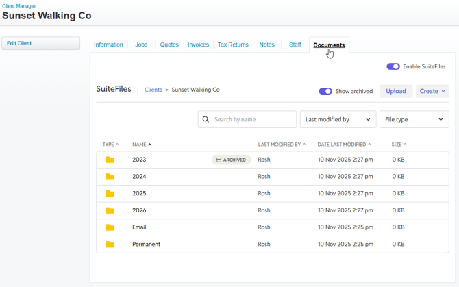 XPM New View - Client Documents