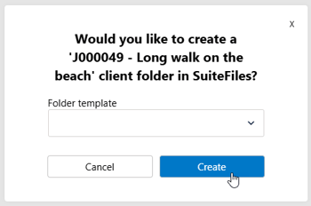 XPM New View - Jobs Folder Prompt