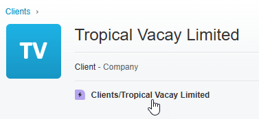 XPM Old View - Client Folder Link