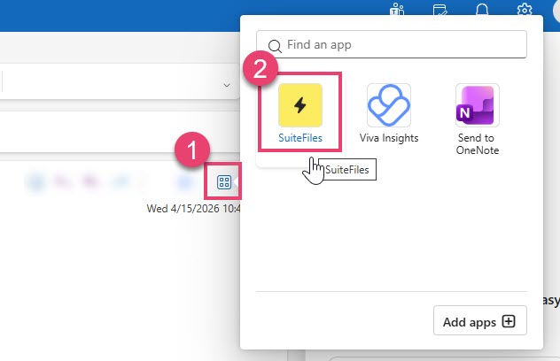 New Outlook Find App Icon