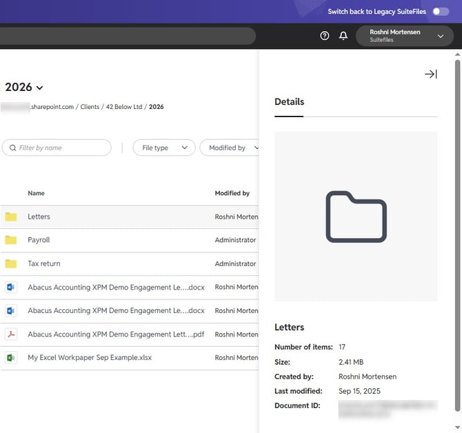 New SuiteFiles Folder Details Single 2
