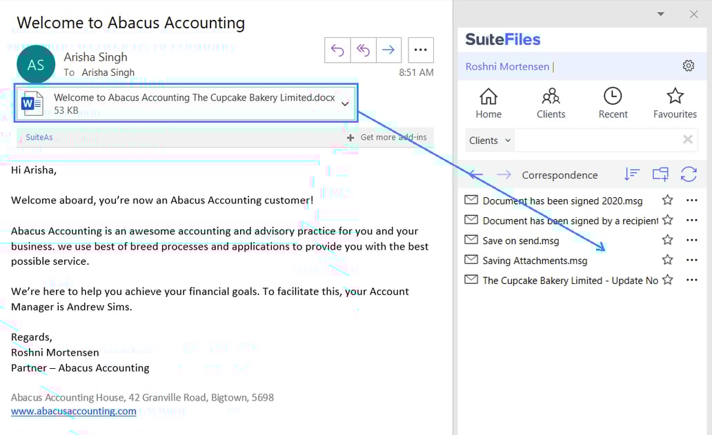 How to save and attach emails