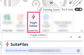 Outlook Toggle Sidebar