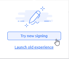 Sign Click Check Getting started with new document signing