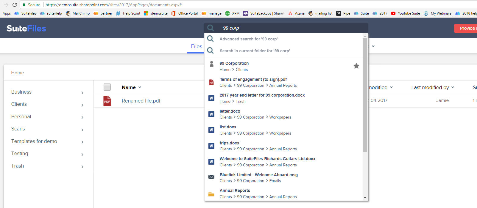How to use Quick Search